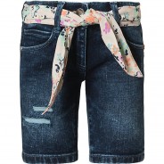 Preisvergleich für Hosen: Jeansshorts Regular fit  dunkelblau Gr. 116 Mädchen Kinder