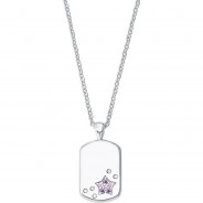 Preisvergleich für Accessoires für Kinder: Kette mit Anhänger , Sterling Silber 925, Zirkonia (synth.) Stern Halsketten  silber Gr. 38,0 Mädchen Kinder