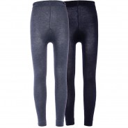 Preisvergleich für Hosen: Kinder Leggings Doppelpack blau Gr. 110/116