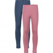 Preisvergleich für Hosen: Leggings Doppelpack  rosa/blau Gr. 80 Mädchen Kinder