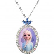 Preisvergleich für Accessoires für Kinder: Mädchen-Halskette Frozen Elsa 925 Silber Halsketten silber Gr. one size Damen Erwachsene