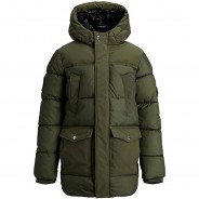 Preisvergleich für Jacken & Outdoorkleidung: Parka JORPANDEN  khaki Gr. 140 Jungen Kinder