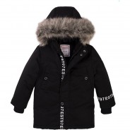 Preisvergleich für Jacken & Outdoorkleidung: Parka  schwarz Gr. 128/134 Jungen Kinder