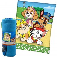 Preisvergleich für Heimtextilien: Paw Patrol Kuscheldecke im XL-Format 200 x 150cm Fleecedecke mit Chase Marshall Rubble und Skye mehrfarbig