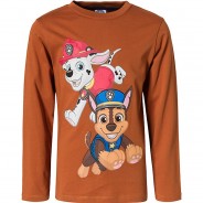 Preisvergleich für Oberteile: PAW Patrol Langarmshirt  braun Gr. 92/98 Jungen Kleinkinder