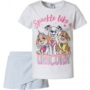 Preisvergleich für Hosen: Paw Patrol Set T-Shirt + Skorts mehrfarbig Gr. 104/110 Mädchen Kleinkinder