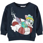 Preisvergleich für Oberteile: PAW Patrol Sweatshirt NMFPAWPATROL , Organic Cotton dunkelblau Gr. 104 Mädchen Kleinkinder