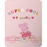 Preisvergleich für Heimtextilien: Peppa Pig Fleecedecke Super Cool 110 x 140 rosa/weiß