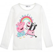 Preisvergleich für Oberteile: Peppa Pig Langarmshirt  offwhite Gr. 116 Mädchen Kleinkinder