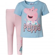 Preisvergleich für Hosen: Peppa Pig T-Shirt  blau Gr. 62 Mädchen Kleinkinder