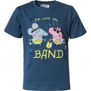 Preisvergleich für Oberteile: Peppa Pig T-Shirt  dunkelblau Gr. 110 Jungen Kleinkinder