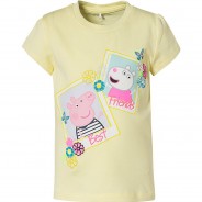 Preisvergleich für Oberteile: Peppa Pig T-Shirt NMFPEPPAPIG  gelb Gr. 104 Mädchen Kleinkinder