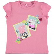 Preisvergleich für Oberteile: Peppa Pig T-Shirt NMFPEPPAPIG  hellblau Gr. 104 Mädchen Kleinkinder