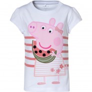 Preisvergleich für Oberteile: Peppa Pig T-Shirt NMFPEPPAPIG , Organic Cotton weiß Gr. 116 Mädchen Kleinkinder