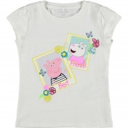 Preisvergleich für Oberteile: Peppa Pig T-Shirt NMFPEPPAPIG  weiß Gr. 104 Mädchen Kleinkinder