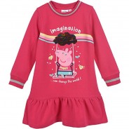 Preisvergleich für Kleider & Röcke: Peppa Wutz Pig Sweat-Kleid pink Gr. 110 Mädchen Kleinkinder