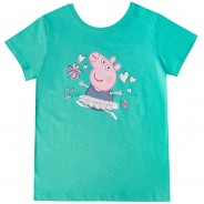 Preisvergleich für Oberteile: Peppa Wutz Pig Wutz Wende T-Shirt grün Gr. 116/122 Mädchen Kinder