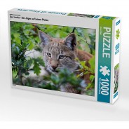 Preisvergleich für Puzzle: Puzzle CALVENDO Puzzle Der Luchs - Der Jäger auf leisen Pfoten - 1000 Teile Foto-Puzzle glückliche Stunden  Kinder