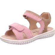 Preisvergleich für Schuhe: Sandalen WMS Weite M4  beige/rosa Gr. 29 Mädchen Kinder