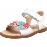 Preisvergleich für Schuhe: Sandalen WMS ZILLY Weite M  weiß Gr. 33 Mädchen Kinder