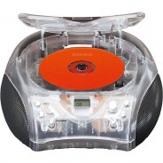 Preisvergleich für CD & Musikplayer: SCD-24TR- Boombox CD-Player mit Radio und Kopfhöreranschluss, transparent