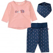 Preisvergleich für Hosen: Set Hose+Langarmshirt+Tuch , Organic Cotton weiß Gr. 56 Mädchen Kinder