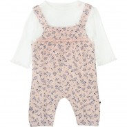 Preisvergleich für Oberteile: Set Strampler + T-Shirt  apricot Gr. 56 Mädchen Baby