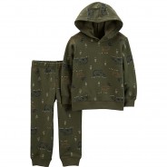 Preisvergleich für Hosen: Set Sweatshirt + Jogginghose  khaki Gr. 104 Jungen Kleinkinder