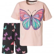 Preisvergleich für Hosen: Set T-Shirt + Radler  von ZAB kids rosa Gr. 140/146 Mädchen Kinder