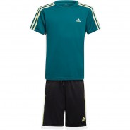 Preisvergleich für Hosen: Set T-Shirt + Shorts B 3S T  (recycelt) blau/grün Gr. 128 Jungen Kinder