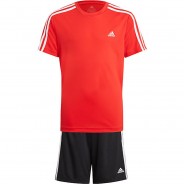 Preisvergleich für Hosen: Set T-Shirt + Shorts B 3S T  (recycelt) rot/weiß Gr. 116 Jungen Kinder