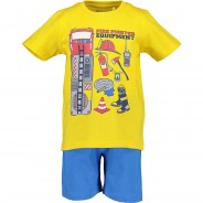 Preisvergleich für Hosen: Set T-Shirt + Shorts  gelb Gr. 110 Jungen Kleinkinder