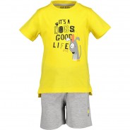 Preisvergleich für Hosen: Set T-Shirt + Shorts  gelb Gr. 98 Jungen Kleinkinder