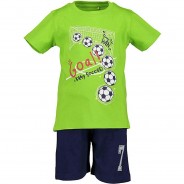 Preisvergleich für Oberteile: Set T-Shirt + Shorts  grün Gr. 110 Jungen Kleinkinder