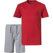 Preisvergleich für Oberteile: Set T-Shirt + Shorts  orange Gr. 170 Jungen Kinder