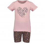 Preisvergleich für Oberteile: Set T-Shirt + Shorts  rosa Gr. 104 Mädchen Kleinkinder