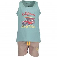 Preisvergleich für Oberteile: Set Top + Shorts  blau Gr. 116 Jungen Kinder