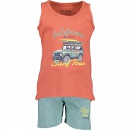 Preisvergleich für Oberteile: Set Top + Shorts  rot Gr. 116 Jungen Kinder