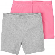 Preisvergleich für Hosen: Shorts Doppelpack  rosa/grau Gr. 110 Mädchen Kleinkinder