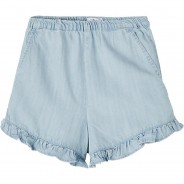 Preisvergleich für Hosen: Shorts NKFBECKY  light blue denim Gr. 128 Mädchen Kinder