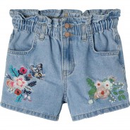 Preisvergleich für Hosen: Shorts NKFBWIDE  light blue denim Gr. 140 Mädchen Kinder