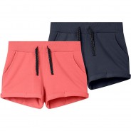 Preisvergleich für Hosen: Shorts NKFVOLTA Doppelpack  koralle Gr. 104 Mädchen Kinder