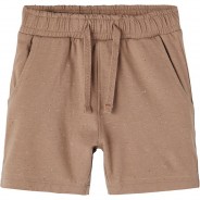 Preisvergleich für Hosen: Shorts NMMFREDE , Organic Cotton braun Gr. 104 Jungen Kleinkinder