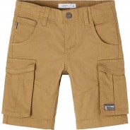 Preisvergleich für Hosen: Shorts Regular fit NKMRYAN , Bundweite REGULAR beige Gr. 104 Jungen Kleinkinder