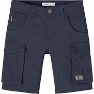 Preisvergleich für Hosen: Shorts Regular fit NKMRYAN , Bundweite REGULAR dunkelblau Gr. 104 Jungen Kleinkinder