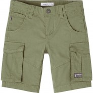 Preisvergleich für Hosen: Shorts Regular fit NKMRYAN , Bundweite REGULAR khaki Gr. 104 Jungen Kleinkinder