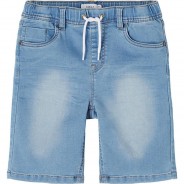 Preisvergleich für Hosen: Shorts Regular fit NKMRYAN , Bundweite REGULAR light blue denim Gr. 104 Jungen Kinder