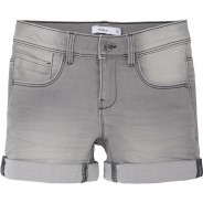 Preisvergleich für Hosen: Shorts Slim fit NKFSALLI , Bundweite SLIM grau Gr. 122 Mädchen Kinder