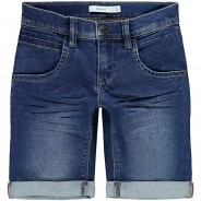 Preisvergleich für Hosen: Shorts Slim fit NKMSOFUS , Bundweite SLIM blue denim Gr. 122 Jungen Kinder