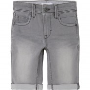 Preisvergleich für Hosen: Shorts Slim fit NKMSOFUS , Bundweite SLIM grau Gr. 128 Jungen Kinder